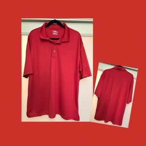 PGA Tour Red Golf Shirt